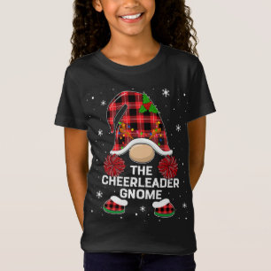Camiseta Cheerleader Gnomo cheerleader de Natal pajama chr