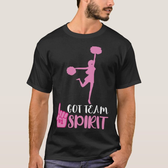 Camiseta Cheerleader Got Team Spirit Cheer Squad Team Girl  (Frente)