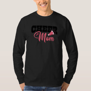 Camiseta Cheerleader Mãe Anima Mães Megaphone Cheer Squad C