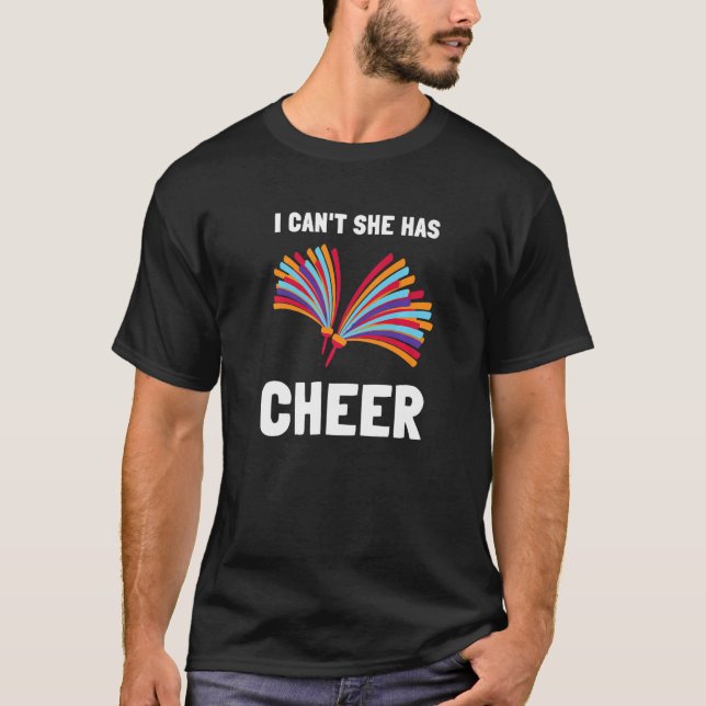Camiseta Cheerleader Pai de torcida Padre Eu não posso (Frente)