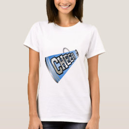 Camiseta Cheerleader T-Shirt Blue Megaphone
