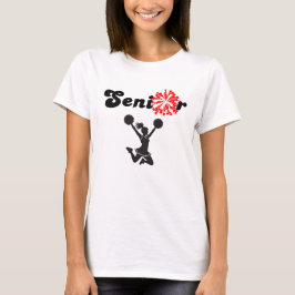 Camiseta Cheerleader Veterano de Dupla Face Vermelho e Bran
