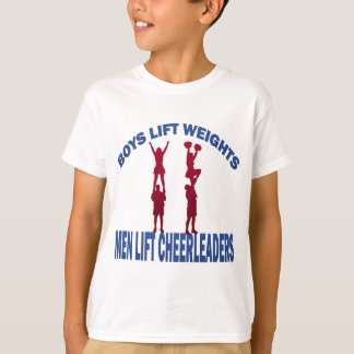 CAMISETA CHEERLEADERES DO ELEVADOR DOS HOMENS DOS PESOS DO