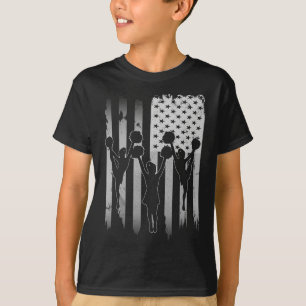 Camiseta Cheerleaders EUA Bandeira Americana 4 De Julho Pre