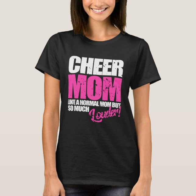 Camiseta Cheerleading  Cheer Mom  Cheerleader (Frente)