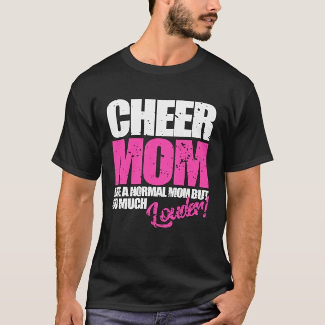 Camiseta Cheerleading  Cheer Mom  Cheerleader (Frente)