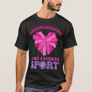 Camiseta Cheerleading É Meu Esporte Favorito - Cheer E Chee