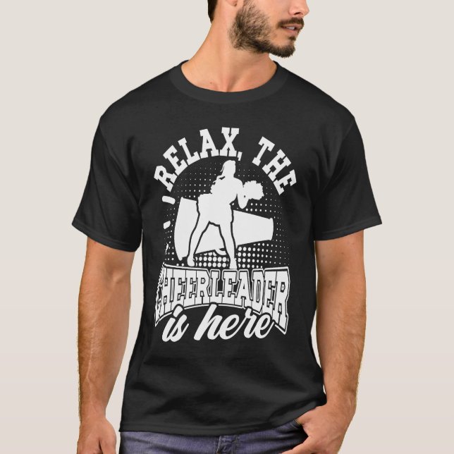 Camiseta Cheerleading Relax The Cheerleader Is Here Cheer C (Frente)