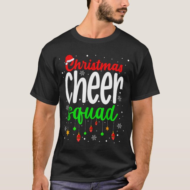 Camiseta Cheerleading Srts Lover Christmas Cheer Squad  (Frente)