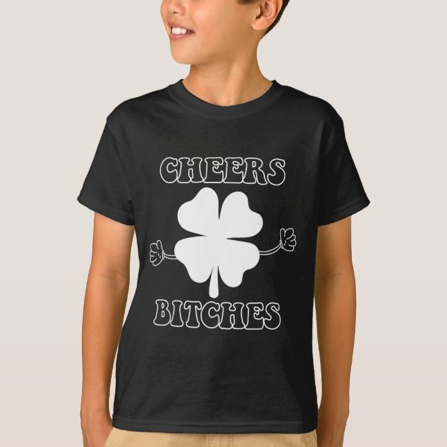 Camiseta Cheers Es Lucky Clover Saint Patrick's Day Iri-shi (Frente)