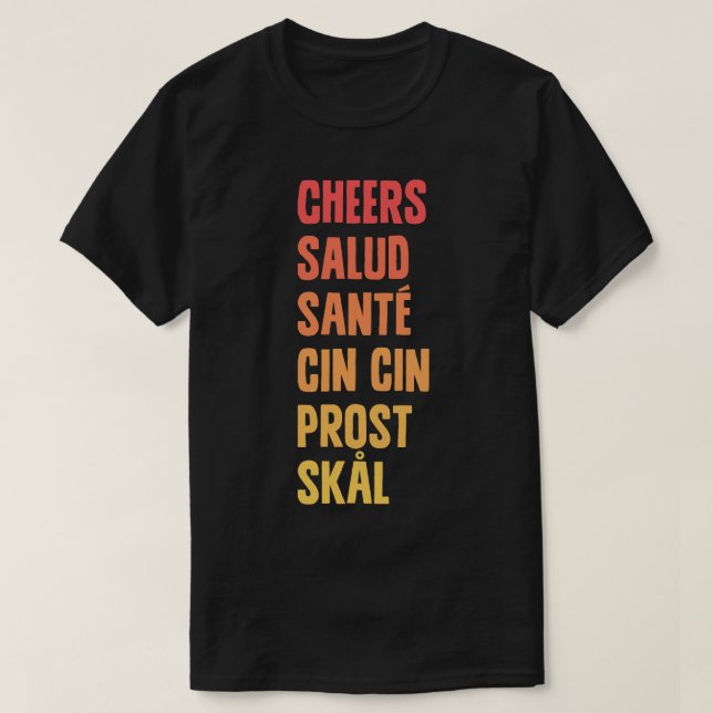 Camiseta Cheers Salud (Frente do Design)