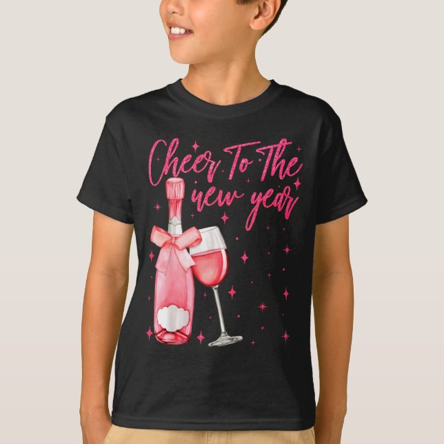 Camiseta Cheers To The New Year 2026 Champagne New Years Ev (Frente)