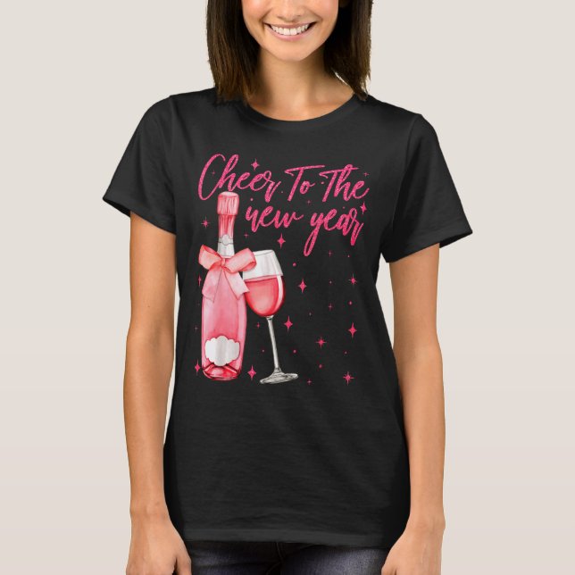 Camiseta Cheers To The New Year 2026 Champagne New Years Ev (Frente)