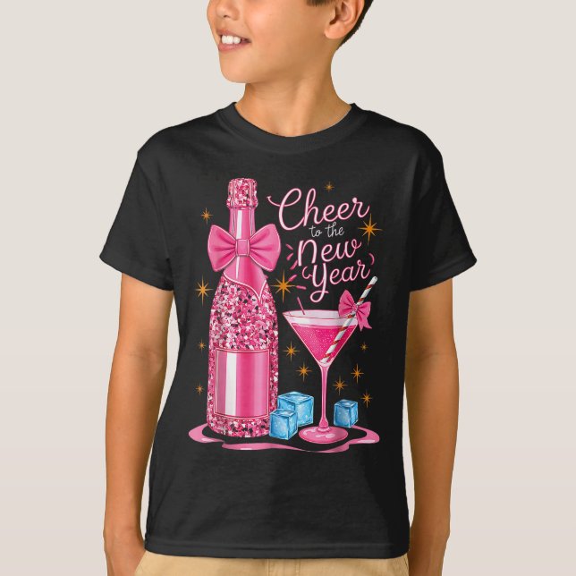 Camiseta Cheers To The New Year 2026 Champagne New Years Ev (Frente)