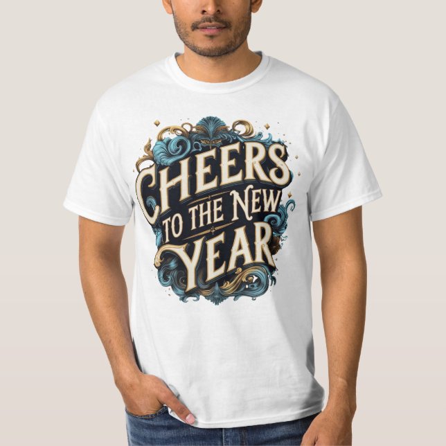 Camiseta Cheers to the New Year Champagne (Frente)