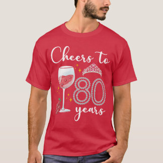 Camiseta Cheerso 80 Anos Uvas Menino comemorativo de 80 ano