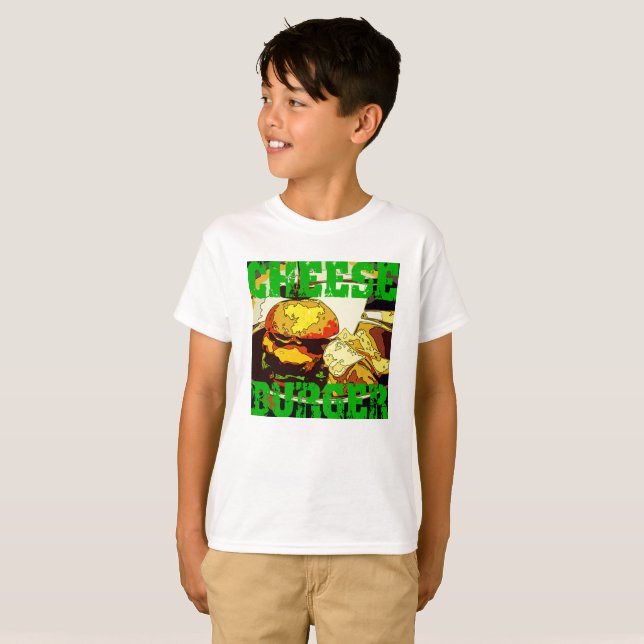 Camiseta Cheese burger!!! ONEIGHTH Tokyo Original Tシャツ (Frente Completa)