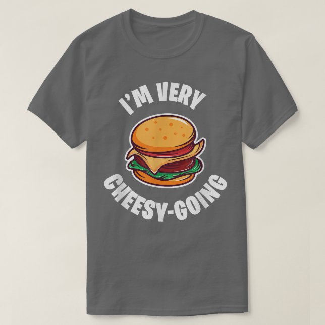 Camiseta Cheeseburger Amante do queijo Burger Junk Comida H (Frente do Design)