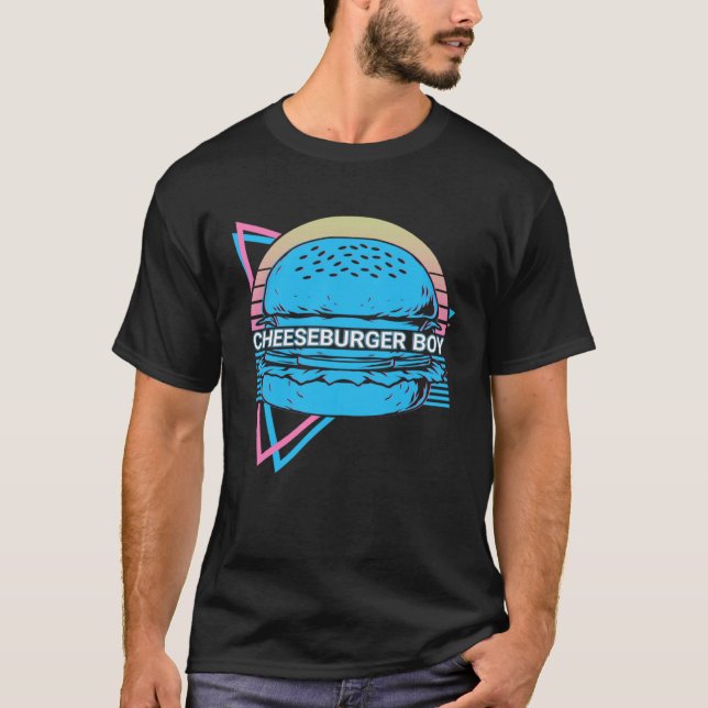 Camiseta Cheeseburger Boy  Burger Retro (Frente)
