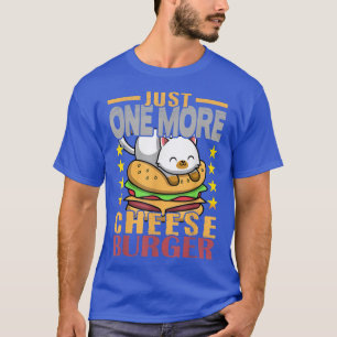 Camiseta Cheeseburger Cat Só Mais Um Cheeseburger