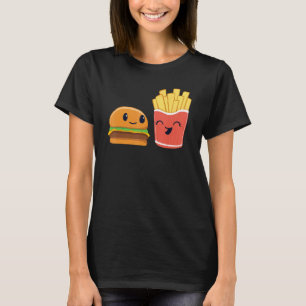 Camiseta Cheeseburger de comida e Fries Kids