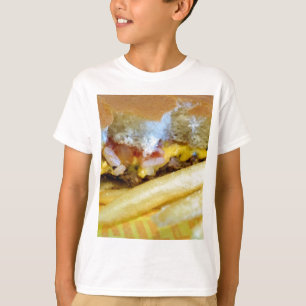 Camiseta Cheeseburger e Fries