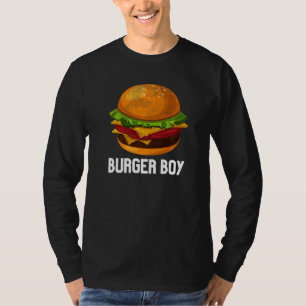 Camiseta Cheeseburger Hamburger Comida Rápida Burger Boy Co