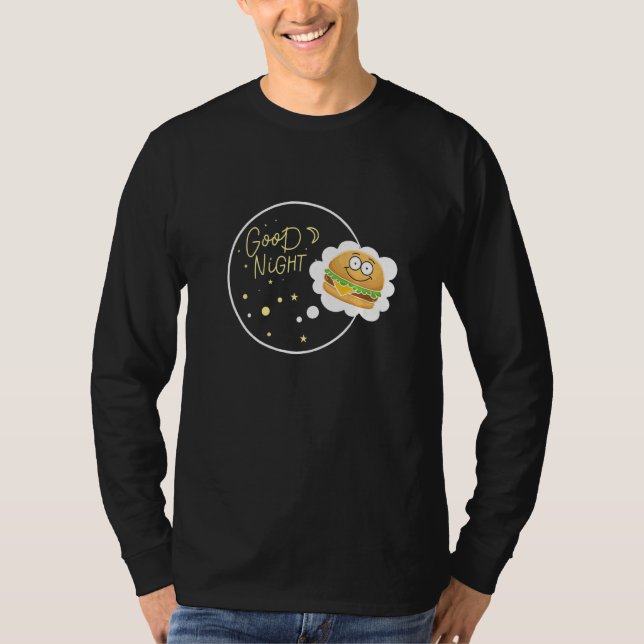 Camiseta Cheeseburger - Sinal de Comida francês Fry & Hambu (Frente)