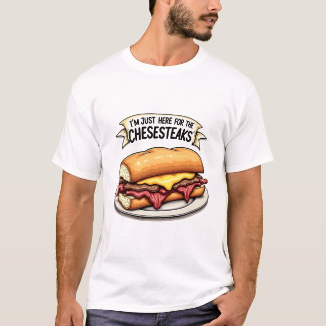 Camiseta Cheesesteak Lover - Perfeito para Ventiladores da  (Frente)