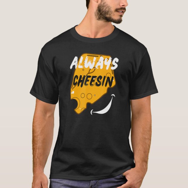 Camiseta Cheesing Happy graphic (Frente)