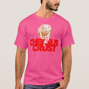 Camiseta CHEESUS CRUST Engraçado pizza pesada Jesus Deus Sa