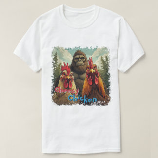 Camiseta "Cheesy Chicken Selfies" Bigfoot Photo Op