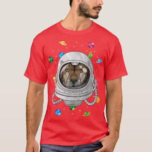 Camiseta Cheetah Astronaut Animal Deep In Space Cosmic Univ
