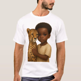 Camiseta Cheetah & Boy: Bond of the wild and innocent