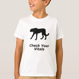 Camiseta Cheetah Cheetah Cheque seus hospitais