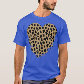 Camiseta Cheetah Heart Leopard Print 
