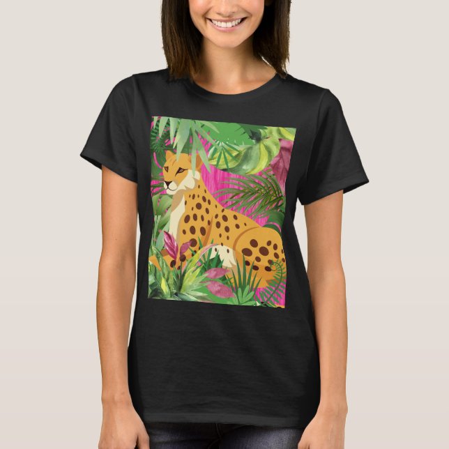 Camiseta Cheetah Laying Down (Frente)