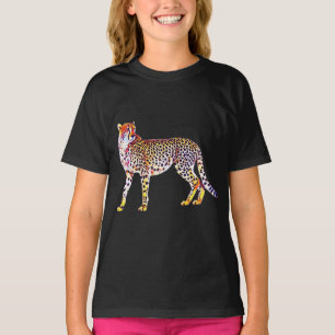 Camiseta Cheetah Mother with Cubs Motif Predator Cat Animal