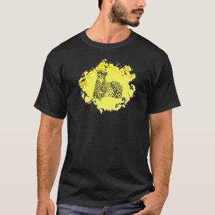 Camiseta Cheetah Motif Predator Cat Chita Animal Colorida