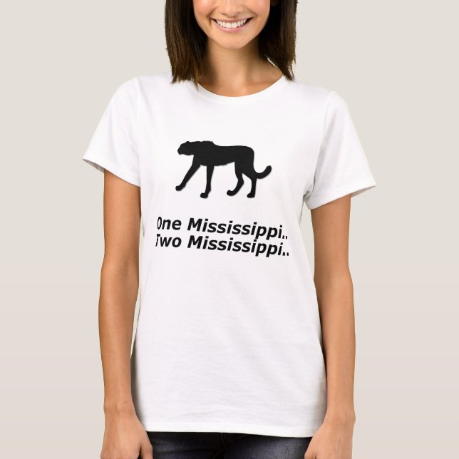 Camiseta Cheetah One Mississippi (Frente)