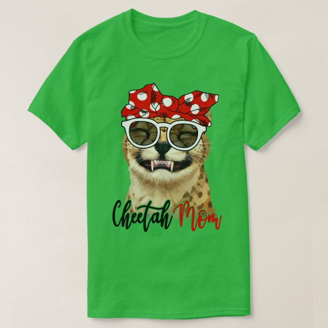 Camiseta Cheetah Shirt Cheetah Mãe Bandana (Frente do Design)