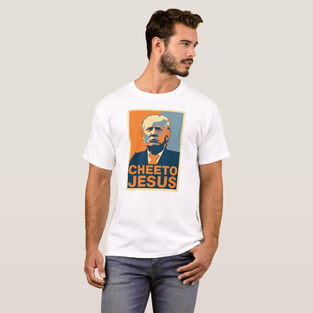 Camiseta Cheeto Jesus/camisa do trunfo (Frente Completa)