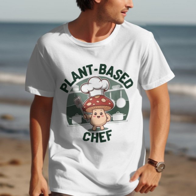 Camiseta Chef baseado em plantas (Criador carregado)
