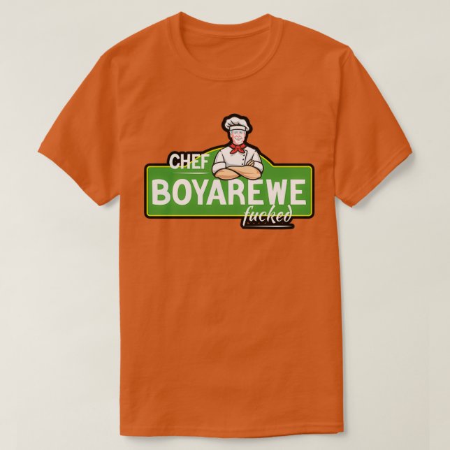 Camiseta Chef Boyarewe Maldito Chef Boyardee 1 (Frente do Design)