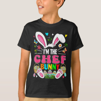 Camiseta Chef Bunny Fantasia de Coelho da Páscoa Colorida C
