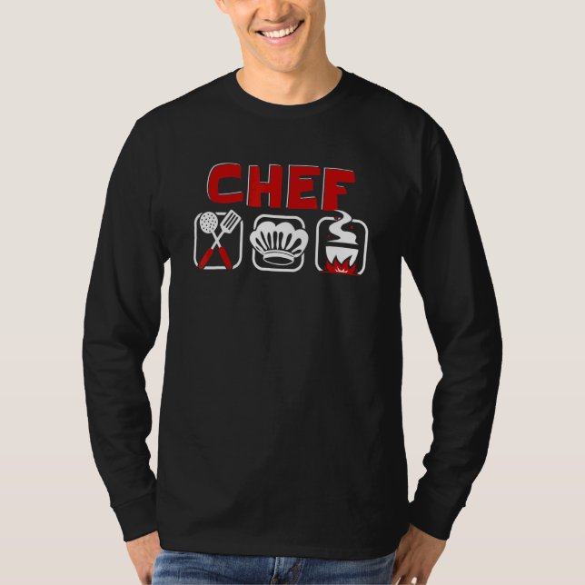 Camiseta Chef Chef Chef De Cuisine Küchenprofi Chef (Frente)
