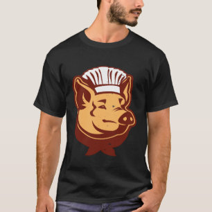 Camiseta Chef - Chef Engraçado Chef Barbecue Pork Engraçado