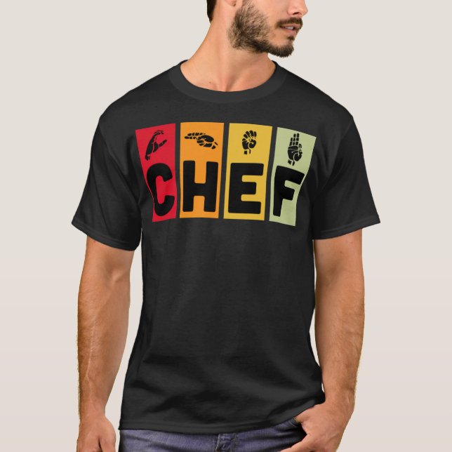 Camiseta Chef colorful funny pampered chef  (Frente)