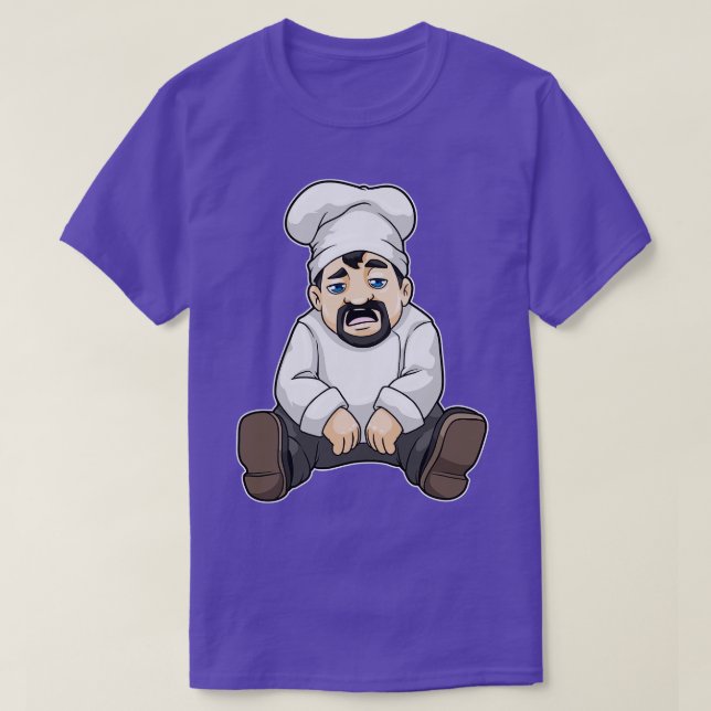Camiseta Chef com barba de chefs (Frente do Design)