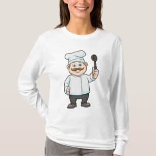 Camiseta Chef com chapéu e colher de sopa de chef